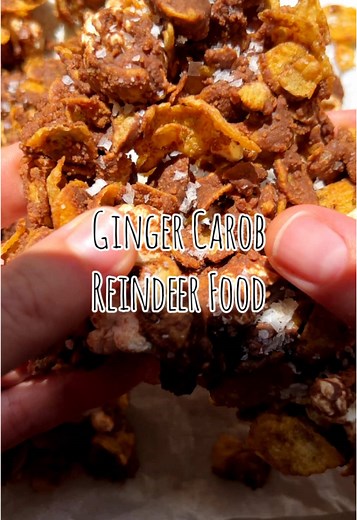 Crunchy Ginger Carob Reindeer Food Recipe