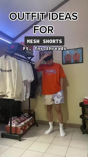 Urban Streetwear Summer Outfits for Men | Mesh Shorts Style Ideas