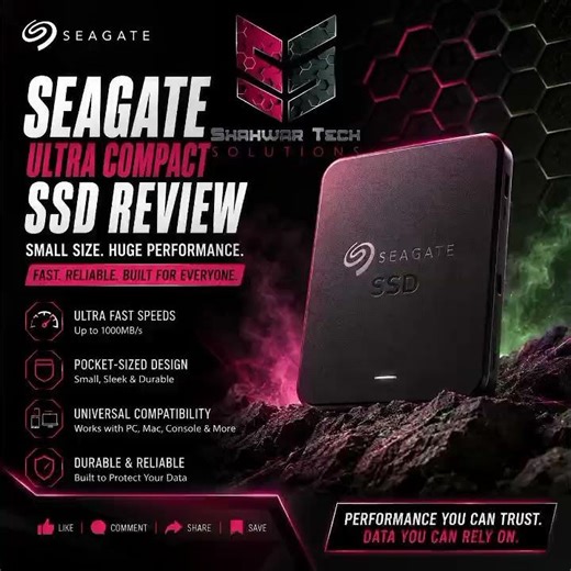 Seagate Ultra Compact SSD ??🔥 for Gaming, PC & Creators ?