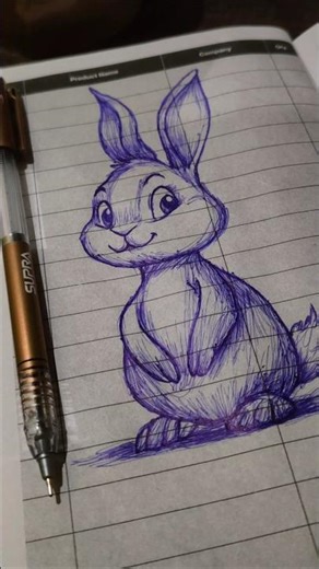 how to draw cute bunny sketch 🐰✨ using simple techniques.