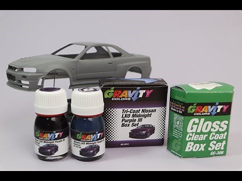 Tamiya Nissan R34 GTR -1- MIdnight Purple III Body paint TUTORIAL