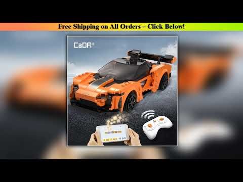 Cada APP Programming Remote Control Sports Car Building Blocks City RC Vehicle Racing Car Bricks
