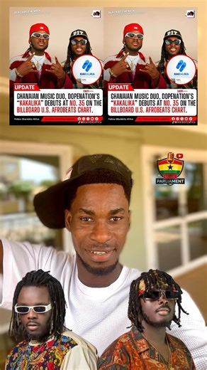 DopeNation’s ‘Kakalika’ Hits US Billboard Chart at No. 35 🇬🇭🔥#entertainment