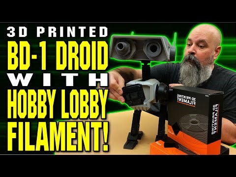 Can Hobby Lobby’s Filament Handle a Massive Star Wars Build? BD-1 3D Print Part 1