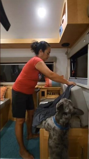 No sew seat covers for my dinette cushions in my 2018 Little Guy Max teardrop camper