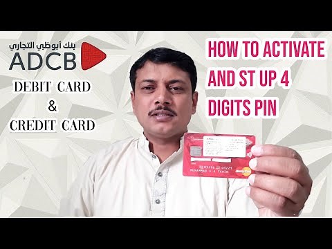 How to Activate and set up 4 digits PIN for ADCB Debit and Credit Card | Complete Process