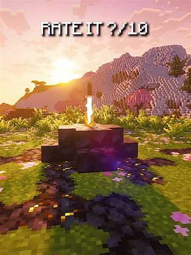 Minecraft Flaming Sword Pedestal! ⚔️ Made by me #gaming #minecraft #minecraftbuilding #minecraftmemes #minecrafttutorial