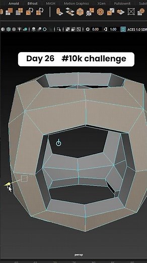 Hard Surface Modeling in Maya ⚙️ | Clean Topology & Pro Techniques #Shorts