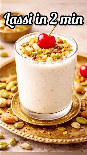 1 Minute Lassi Recipe | Sweet Lassi Recipe | Thick and Creamy Lassi at Home#shorts #youtubeshorts
