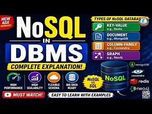 NoSQL in DBMS Explained | Types of NoSQL Databases with Examples | Complete NoSQL Tutorial