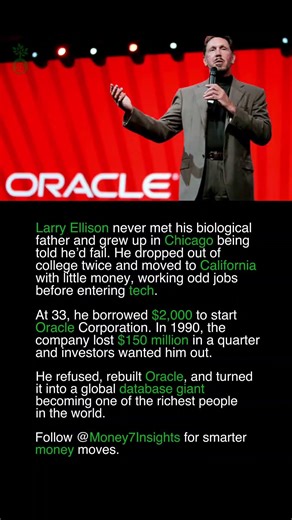 From dropout to database king. 💻