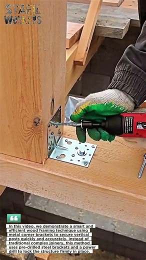 This Simple Bracket Trick Makes Wood Framing 10X Faster! 🔥