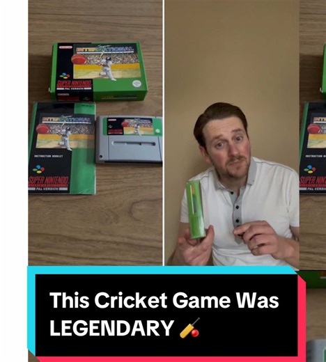 England vs West Indies today 🏏 so I had to pull out one of the greatest cricket games ever made… Super International Cricket on the SNES — UK release July 1995 🇬🇧 This SNES exclusive was absolutely legendary. Pure nostalgia. Pure competition. Pure vibes. Did you play this back in the day? 👇 #retrogaming #snes #cricket #classicgames #tiktokgaming