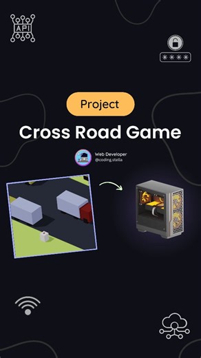 Stella • Coding • HTML • CSS • JAVASCRIPT on Instagram: "Animated game 🤠😱 Cross Road Game using Html CSS JS 🤯 Next level cool game to play CSS 💬 Comment "game" in source code [for my followers] 👩‍💻 Code credits goes to real owner [DM] 🤭 Source Code Available on website & Telegram Link in bio 🫶🏻 !! FOLLOW US TO LEARN CODING !! Follow for more @coding.stella 💙 Tags Your Friends 😉 Don't forget Like ♥️ and share 💬 Save for future references 📖 If you found this content useful, please tap