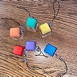 Taiyin 6 Pcs Keyboard Toy Clicker Keyboard Fidget Keychain Decompression Toys Button Stress Relief Gifts for Adult to Relief Stress Pass The Time (Morandi)