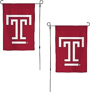 Desert Cactus Temple University TU Garden Flag – 19 x 12 Inch Temple Owls Banner, for Outdoor Display and Events (Design A)