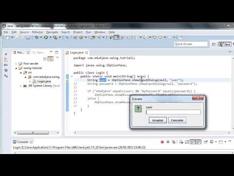 How to use dialog boxes: showMessageDialog and showInputDialog. Java Swing Video Tutorials 1