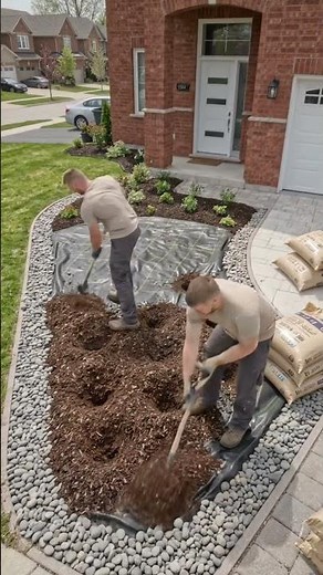 DIY Front Yard Landscaping: Curb Appeal Makeover!#Landscaping #DIYGarden #backyardmakeover