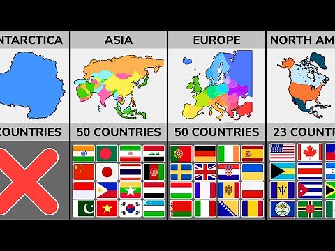 Continent With the Greatest Count of Countries! 🌎
