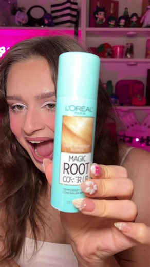 attempting to spray dye my hair… gone wrong 😭 #hair #haircoloring #hairdye #hairspray