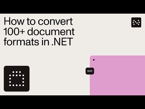 Mastering document conversion: PDF, Office, and images with Nutrient .NET SDK
