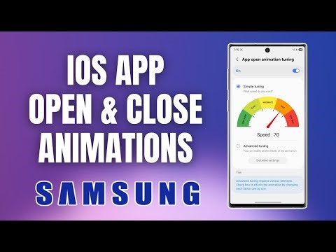 Enable iOS Style App Open & Close Animations on Samsung One UI