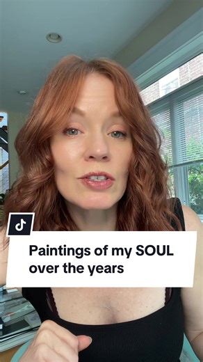 learned more about psychology and behavior painting these spiritual allegorical artworks than reading any book. clearly could talk about this for hours but 90 seconds is more than anyone spends on anyone else these days so I’m doing my best here. the soul character is more ME than the self portraits (if you watched that video 🙏) because metaphors are more honest than what my face/hair/clothes looks like on any given day. of course this is therapeutic. cheaper than therapy? prob not considering