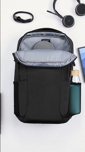 ‪@Dell‬ Pro 14-16 Plus EcoLoop Slim Backpack 😍 💙 #travel #backpack #dell