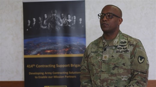 Interview: U.S. Army Maj. Mohamed Saeed, 414th Contracting Support Brigade