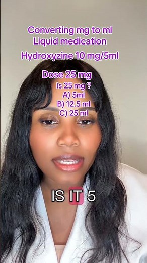 Convert mg to ml for liquid medications #pharmaceutics #dosagecalculations #nursingstudent#pharmacy