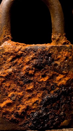 Old factory door lock rust cleaning #satisfying #asmr #rust #cleaning #lock