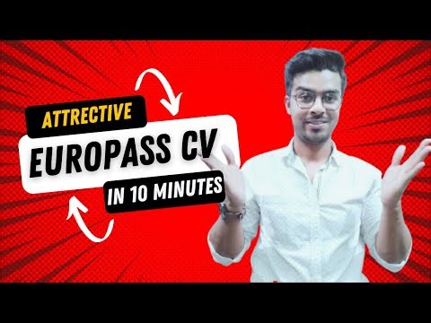 How to make Europass CV ইউরোপে চাকরি খুজতে মানসম্মত EuroPass সিভি কিভাবে বানাবেন 1