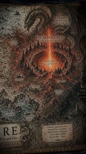 The World of Skyfire | Ancient Fantasy Map