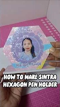 How to make Sintra Hexagon Pen Holder Tutorial #diy #penholder