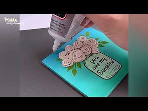 3D flower Painting for Beginners step by steps