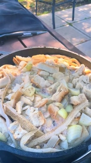 Traditional Fisherman’s Brewis Cooked Outdoors (#newfoundland style)