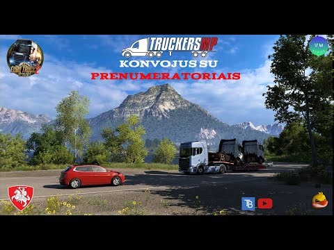 ETS2 # TruckersMP Konvojus Su Prenumeratoriais!!!