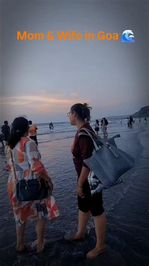 Mom and Wife Walking on Goa Beach ❤️ | Beautiful Family Moment | Goa Sunset Shorts