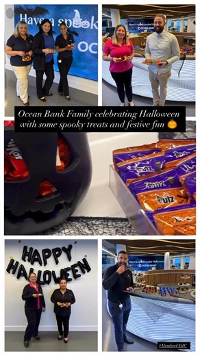 #MemberFDIC Ocean Bank Family celebrating Halloween with some spooky treats and festive fun 🎃 | Ocean Bank