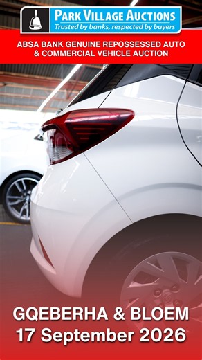 ABSA Vehicle Auction PE & Bloemfontein | Genuine Repossessed Vehicles