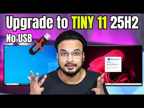 Upgrade Windows 10 to Tiny11 25H2 without USB