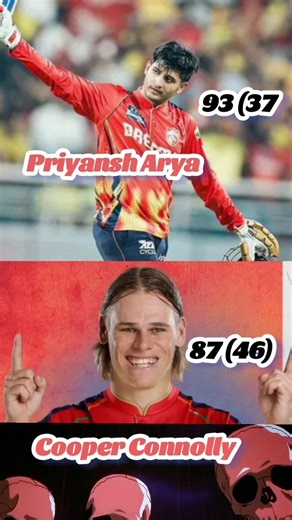 🥶Priyabsh Arya and Cooper Connolly ☠️ #cricket #lsgvspbks #ipl #shorts