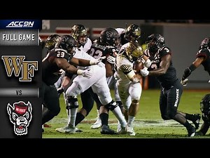 Wake Forest vs. North Carolina State Full Game | 2018 ACC Football