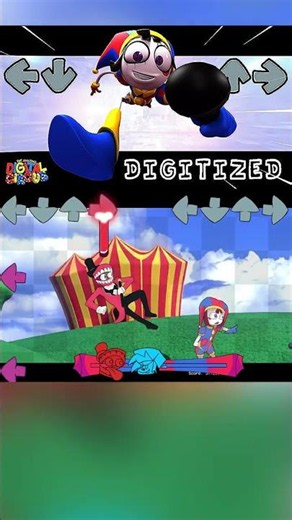FNF: Ep ?: DIGITIZED // Vs Pomni & Caine // TADC mod #shortvideo #shorts #short