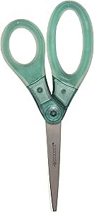 Westcott 8" Gel-Grip Multipurpose Scissors for Office and Home, Green