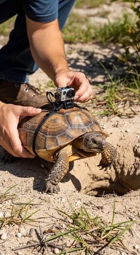 Ultra-Realistic Gopher Tortoise POV | Exploring Underground Burrows with Micro Camera