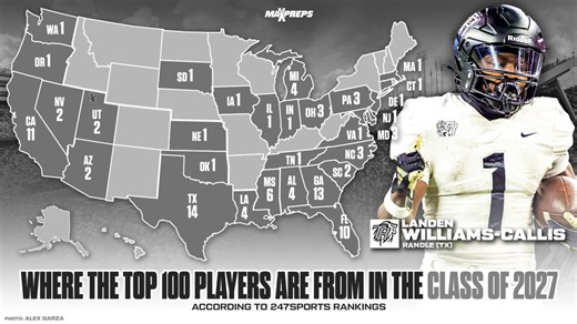 Myson Johnson-Cook's Video "Where the Top 100 High School Football Players in the Class of 2027 are from"