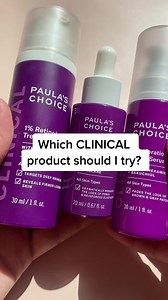 Sagging pores & uneven tone texture? Try CLINICAL Niacinamide 20% Treatment. 🍪 Stubborn dark spots & discoloration? Try CLINICAL Discoloration Repair Serum. 〰️ Fine lines & wrinkles? Try CLINICAL 1% Retinol Treatment. | Paula's Choice Australia