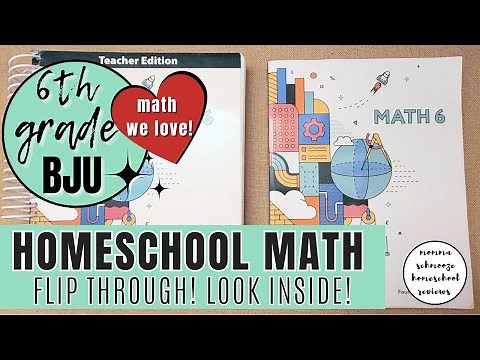 BJU MATH 6 FLIP THROUGH | 6TH GRADE MATH CURRICULUM