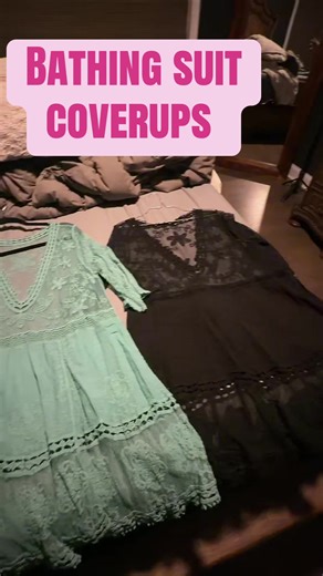 These little lace coverups are so adorable and versatile. #BathingSuitCoverup #Coverup #summervibes #lace #springstatements